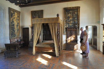 France, Indre et Loire (37), Vallée de la Loire classée Patrimoine mondial de l'UNESCO, château d'Amboise, le logis du Roi, chambre Henri II