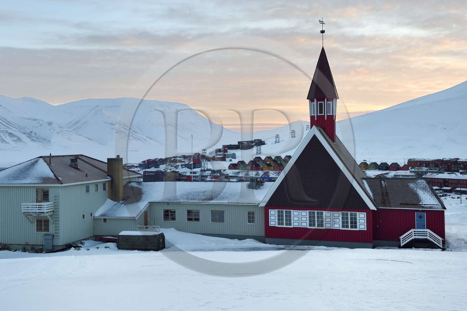Norvège, Svalbard, Spitzberg, Longyearbyen, l'église