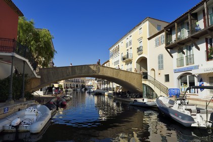 France, Var, Gulf of St Tropez, the Port Grimaud seaside town