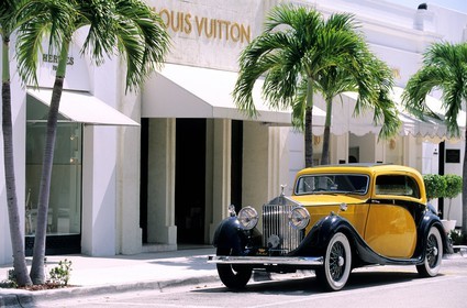 United States, Florida, Palm Beach, Rolls-Royce on Worth Avenue
