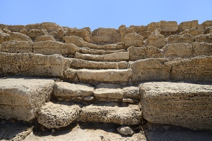 Israël, district d'Haifa, Césarée (Caesarea Maritima), ruines de Césarée, l'hippodrome romain