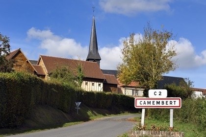 France, Orne, Pays d'Auge, village de Camembert