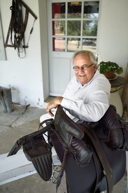 France, Bouches du Rhone, Les Saintes Maries de la Mer, the Mas Cacharel, Florian Colomb de Daunant whose father co-wrote the film Crin Blanc