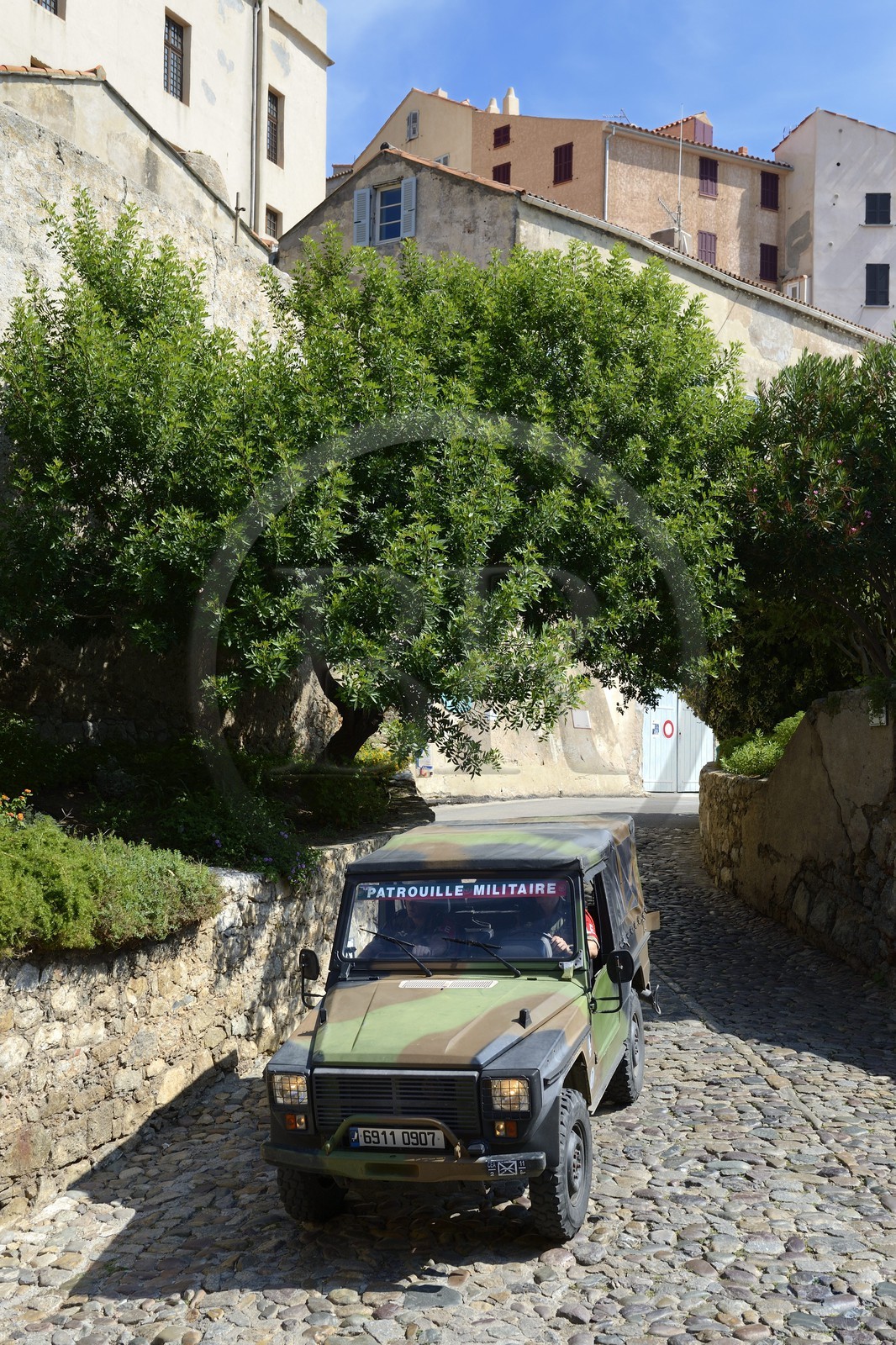 France, Haute-Corse (2B), Calvi, la citadelle, la Légion Étrangère est encore présente dans l’ancien palais des gouverneurs génois