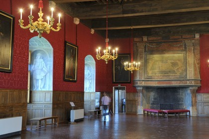 France, Loiret (45), Vallée de la Loire classée Patrimoine Mondial de l' UNESCO, Sully-sur-Loire, la salle d'honneur, mention obligatoire : Châteaux de Sully-sur-Loire, propriété du département du Loiret