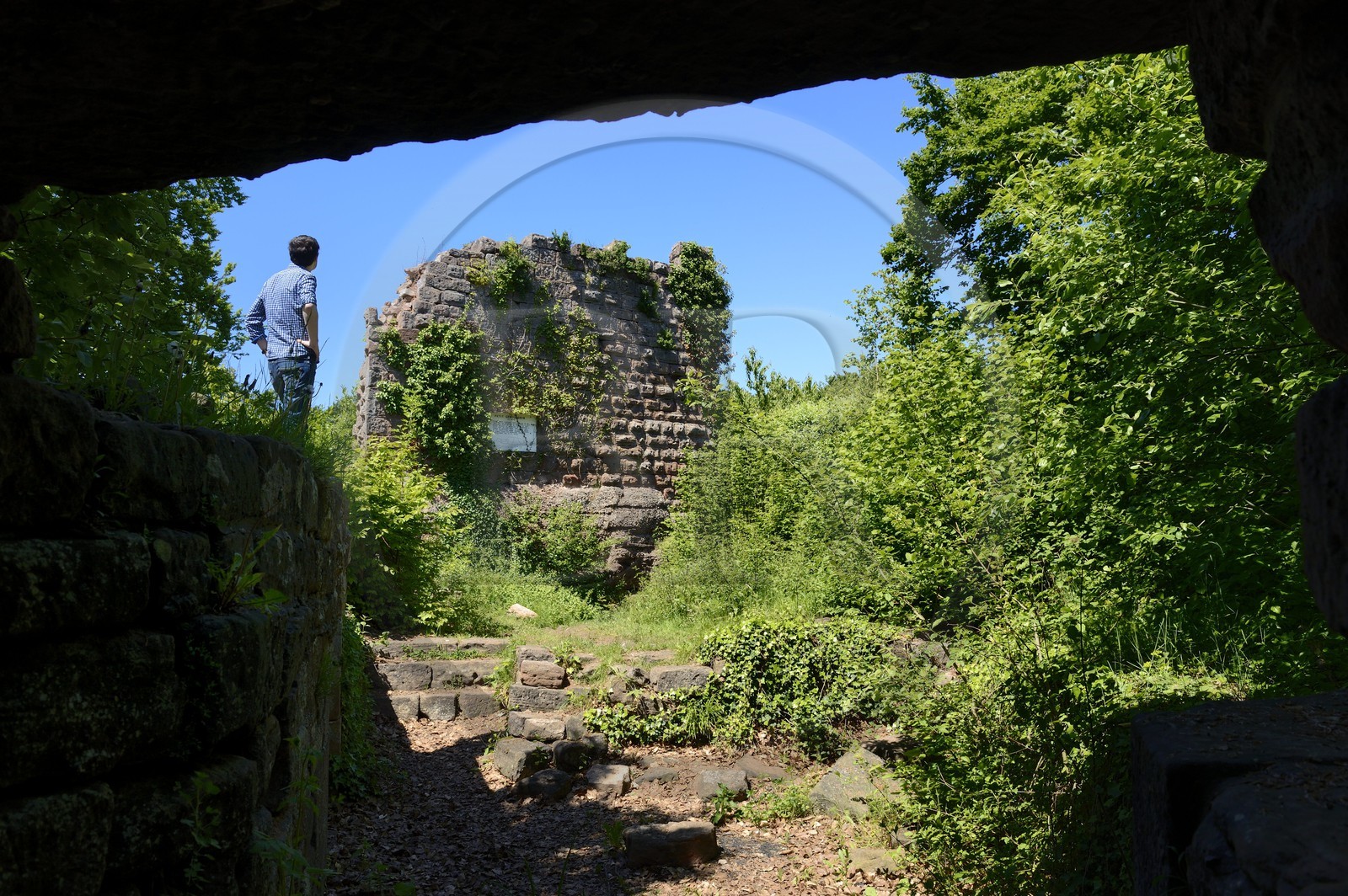 France, Bas-Rhin (67),  Saverne, chateau du Petit Geroldseck du XIIIème siècle
