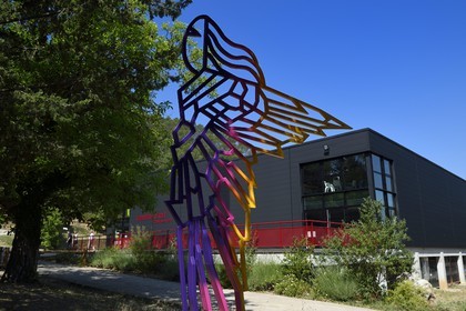 France, Var, Provence Verte, Chateauvert, Chateauvert Contemporary Art Center, sculpture of the artist Tigrane