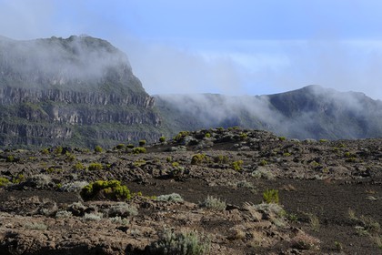France, Reunion island (French overseas department), Piton de la Fournaise, listed as World Heritage by UNESCO volcano, Plaine des Sables