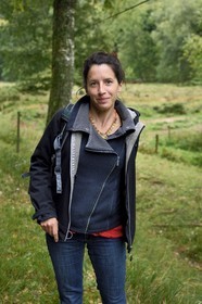 France, Bas Rhin, Northern Vosges Regional Natural Park, Niedersteinbach, Marie L'Hospitalier, in charge of the Natura 2000 mission within the Northern Vosges Regional Natural Park