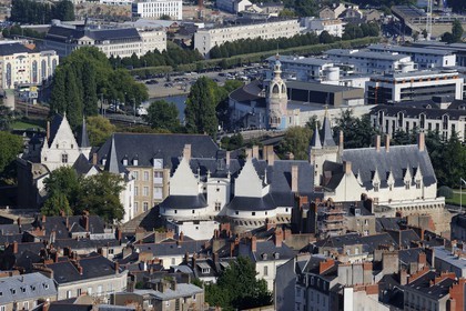 France, Loire-Atlantique (44), Nantes, le château des Ducs de Bretagne et la tour LU