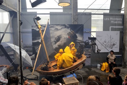 France, Loire-Atlantique (44), Nantes, l'Ile de Nantes, les hangars des anciens chantiers navals, les Machines de l'Ile, le bateau tempête, automate