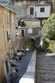 France, Haute Corse, Casinca region in Castagniccia, perched village of Vescovato