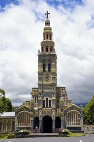 France, Ile de la Reunion, Sainte-Anne, l'église Sainte-Anne qui servi de décor au film de François Truffaut La Sirène du Mississipi