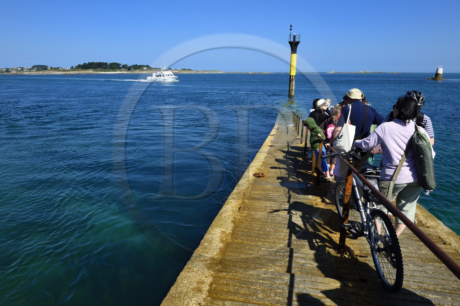 France, Finistère (29), Roscoff, embarquement pour l'Ile-de-Batz