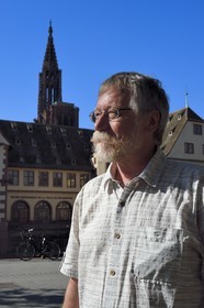 France, Bas Rhin, Strasbourg, the writer of historical and regional crime novels Jacques Fortier