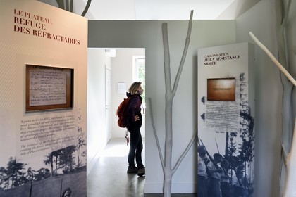 France, Haute-Loire (43), Chambon-sur-Lignon, Lieu de mémoire destiné à mettre en valeur l'attitude des habitants du Chambon et des alentours dans l'accueil et le sauvetage des juifs pendant l'Occupation, reconnus comme Justes parmi les nations