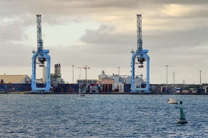 France, Guadeloupe, Grande-Terre, Pointe-à-Pitre, the commercial port