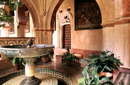 Spain, Estremadura, Covent Notre-Dame de Guadaloupe, The Mudéjar cloister (end of the XV's century)
