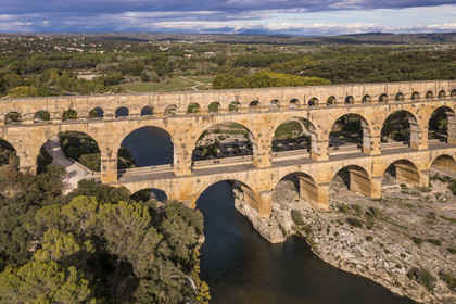 France, Gard,  (aerial view)