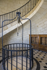 France, Gironde, Verdon sur Mer, lighthouse of Cordouan, listed as World Heritage by UNESCO, lamp room