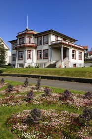 Iceland, Reykjavik, museum of the history of the industry in an old villa from the Hallargardur park on the Tjörnin lakeside