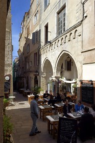 France, Corse-du-Sud (2A), Bonifacio, Ville Haute, ancien Palazzo publico du XIIème siècle