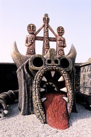 France, Mayenne, Cosse le Vivien, la Frenouse, Robert Tatin's work