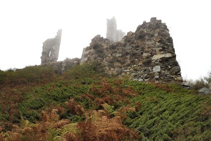 France, Haute Corse, Vivario, Vizzavona pass, ruins of the fort of Vizzavona also called Fort De Vaux