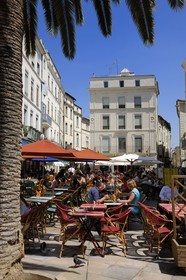 France, Gard (30), Nimes, la place du Marché