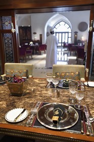 Sultanate of Oman, Muscat, Shati Al Qurm district, Opera Galleria, Royal Opera of Muscat luxurious shopping center, Al Angham restaurant