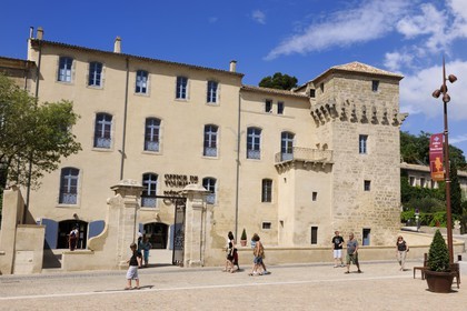 France, Herault, Pezenas, old city, Hotel de Peyrat, headquarters of Tourism Office and scénovision Moliere
