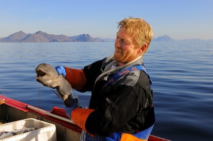 Norway, Nordland County, Lofoten Islands, professional angling