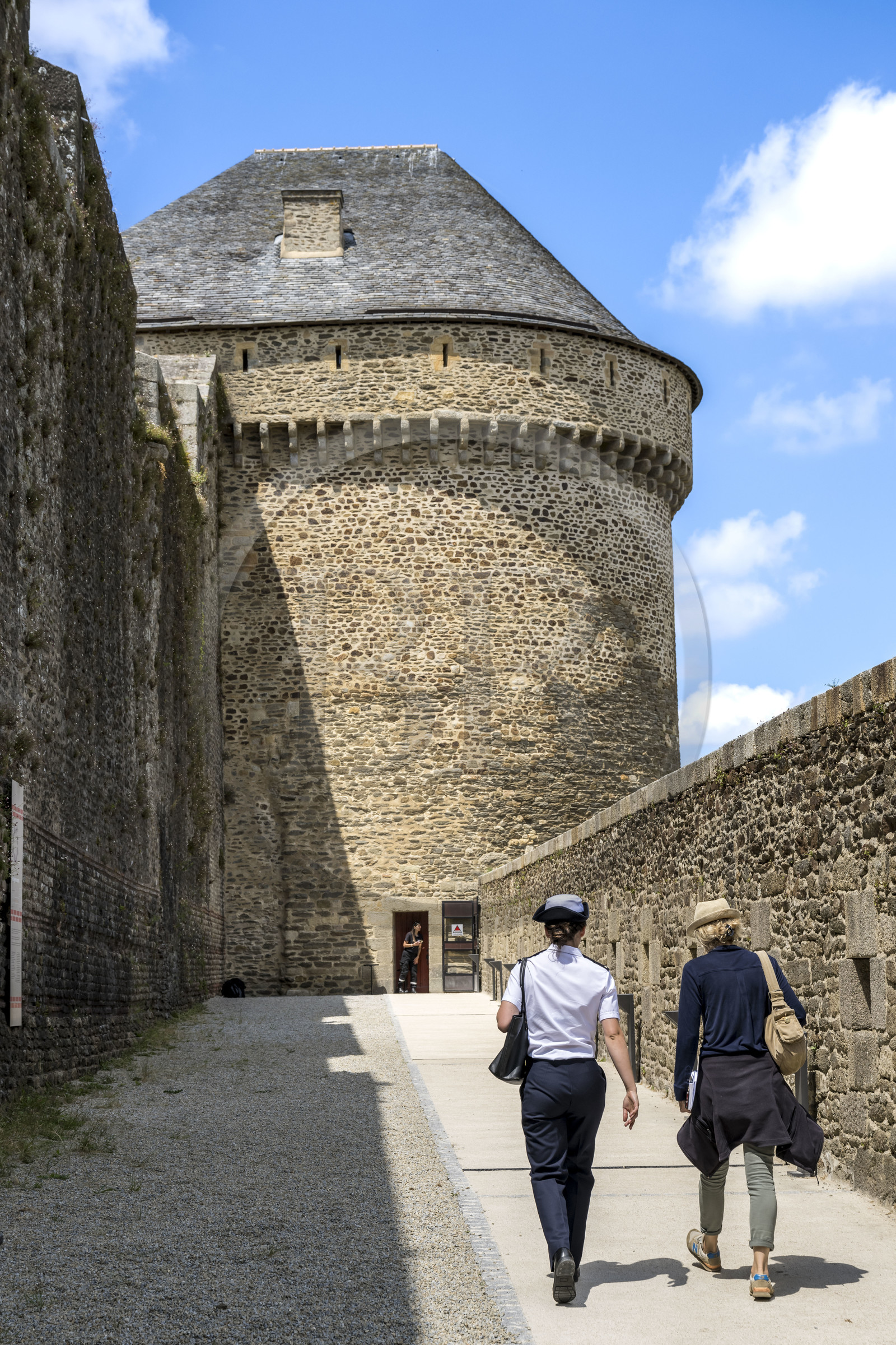 France, Finistère (29), Brest, le château qui abrite le musée national de la Marine