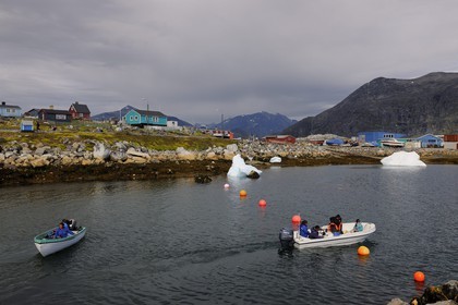 Groenland, le port de pêche de la ville de Nanortalik