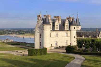 France, Indre et Loire (37), Vallée de la Loire classée Patrimoine mondial de l'UNESCO, château d'Amboise, le logis du Roi