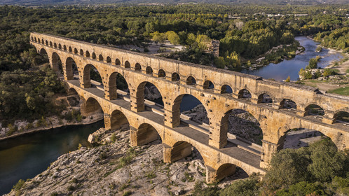 France, Gard,  (aerial view)