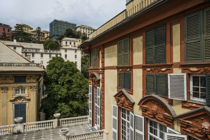 Italy, Liguria, Genoa, Rolli Palace listed as World Heritage by UNESCO in the Strada Nuova today via Garibaldi, the Palazzo Rosso or Brignole museum palace