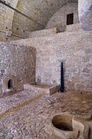 France, Var, the Thoronet cistercian abbey, the wine cellar