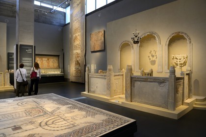 Israel, Jérusalem, quartier de Guivat Ram, musée d'Israel, departement d'archéologie, la salle 6 appelée La Terre Sainte, susiya synagogue dans le sud d'Hebron