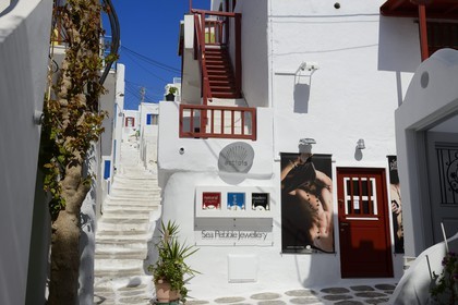 Grèce, Les Cyclades, mer Égée, île de Mykonos, Chora (Mykonos town)