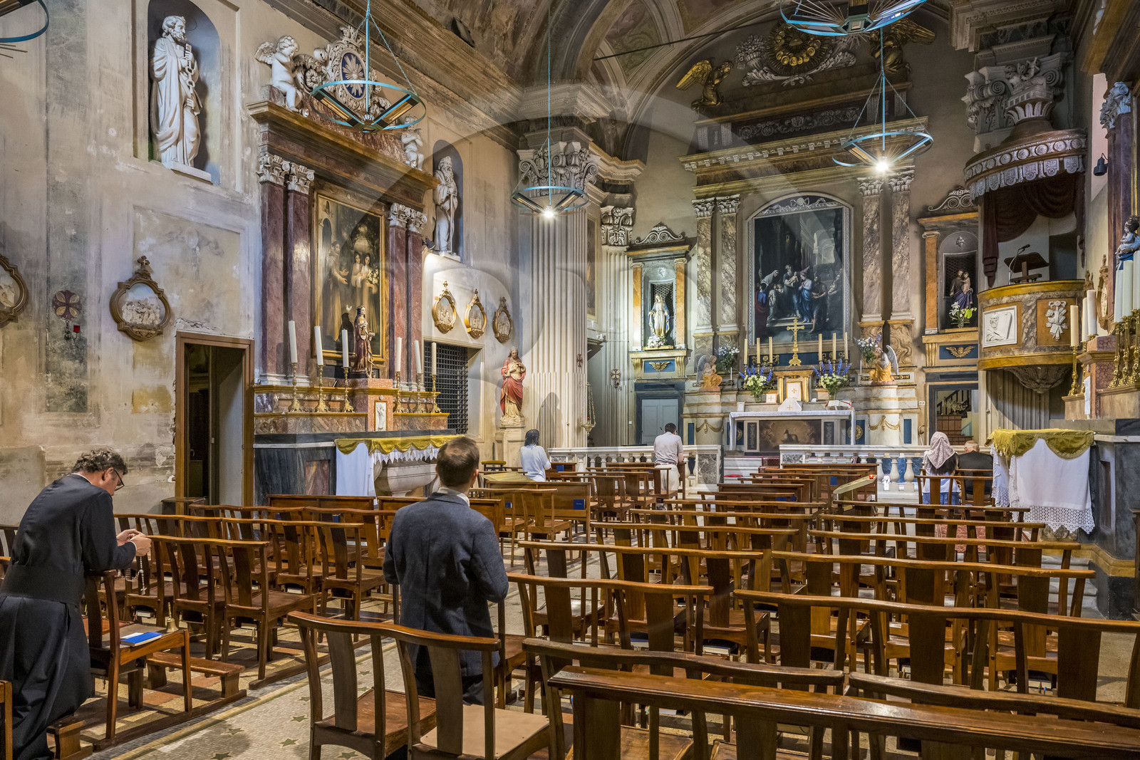 France, Alpes-Maritimes (06), Nice classée Patrimoine Mondial de l'UNESCO, le Vieux Nice, chapelle de la Visitation Sainte-Claire
