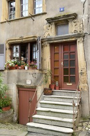 France, Moselle, Moselle Valley, Sierck les Bains, Berweiller house (1624)