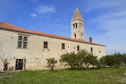 Croatia, Dalmatia, Dalmatian Coast, Island of Pasman, Kraj, the Franciscan monastery Sv U kraju Dujam - Sv.Duje (fourteenth century)