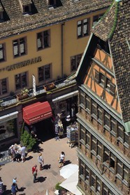 France, Bas Rhin, Strasbourg, old town listed as World Heritage by UNESCO, place de la cathedrale, the Kammerzell House from the 15th-16th century