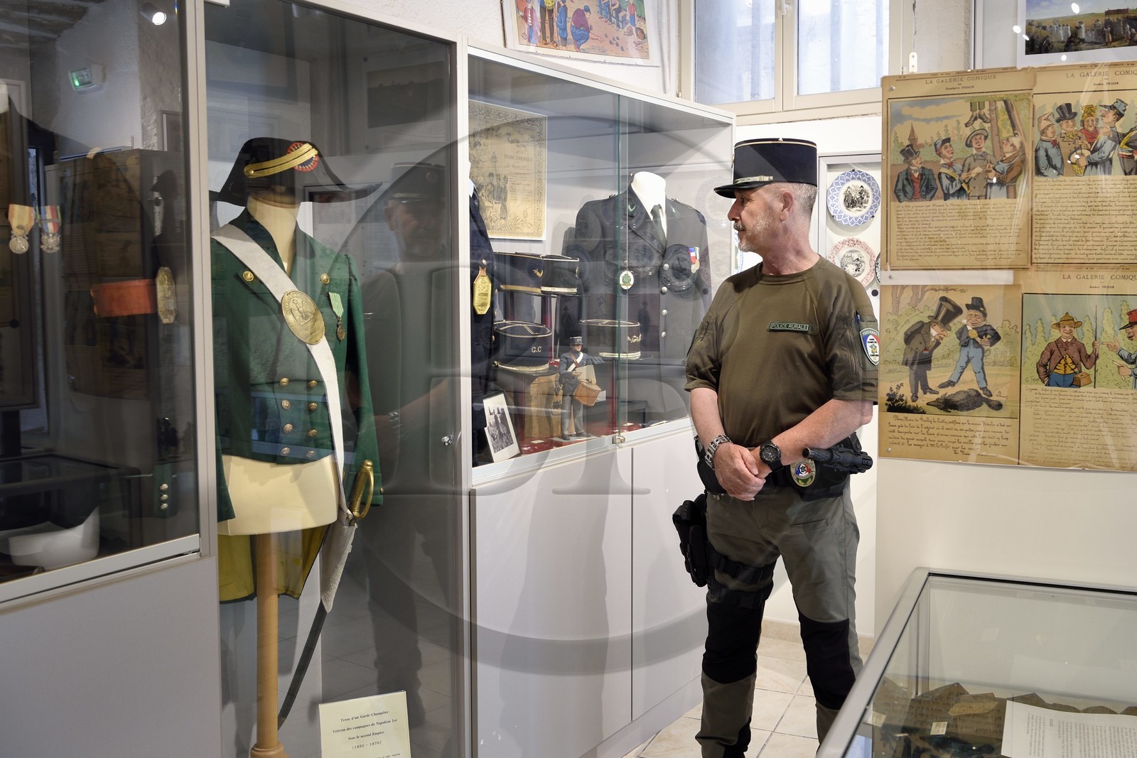 France, Var (83), Dracénie, Bargemon, musée du garde champêtre créé par le garde champêtre Hedi Zahaf