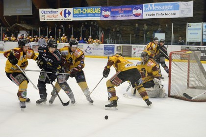 France, Haute Savoie, Morzine, ice hockey game from the Morzine-Avoriaz Hockey Club called the Penguins