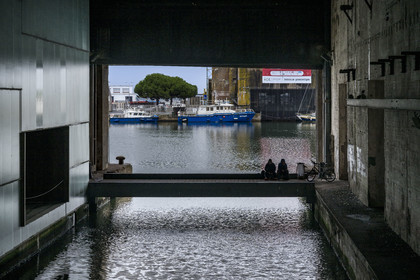 France, Loire Atlantique, Saint Nazaire, rehabilitation of the German submarine base built during the last world war and transformed into a cultural space