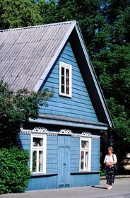 Lithuania (Baltic States), Trakai, a wooden house in the main street of Trakai where the Karaites used to live