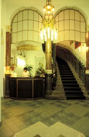 République Tchèque, Prague, l'hôtel Pariz de style Art Nouveau