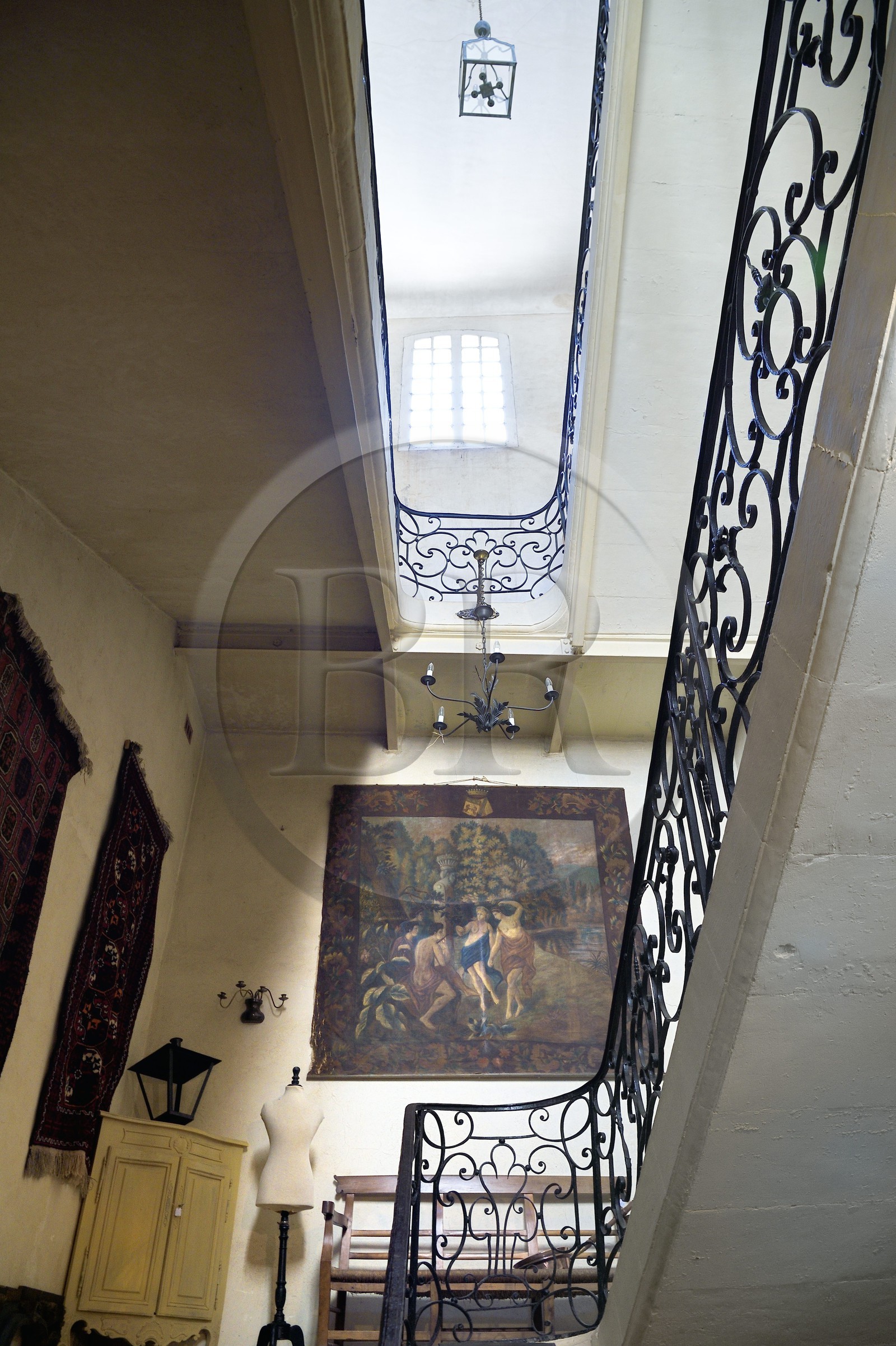 France, Bouches-du-Rhône (13), Arles, l’hotel particulier de Vernon (XVIIIe siècle) propriété de la famille Dervieux depuis quatre générations